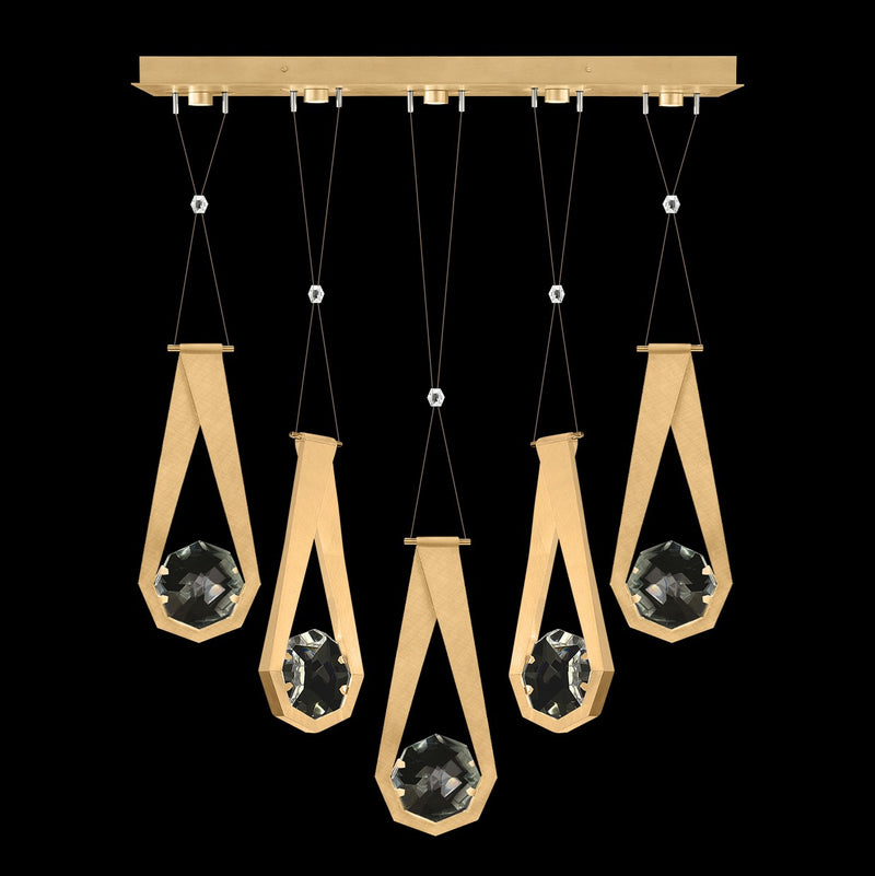 Fine Art 100006-5-22222 LED Linear Pendant, Gold
