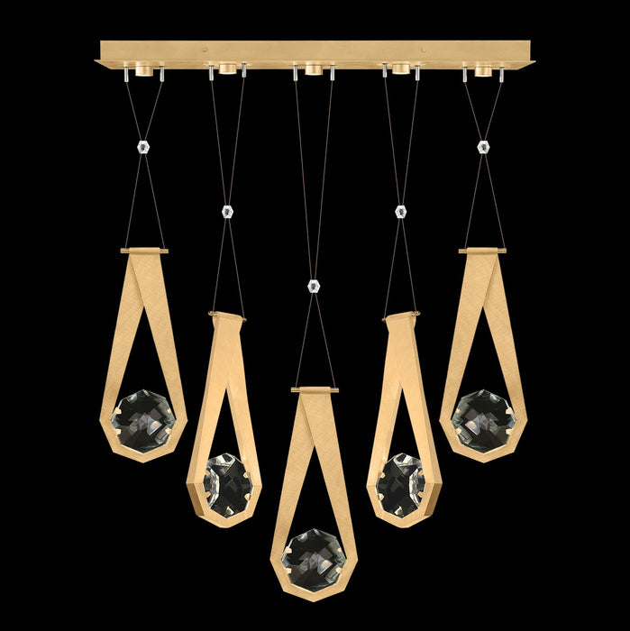 Fine Art 100006-5-22222 LED Linear Pendant, Gold