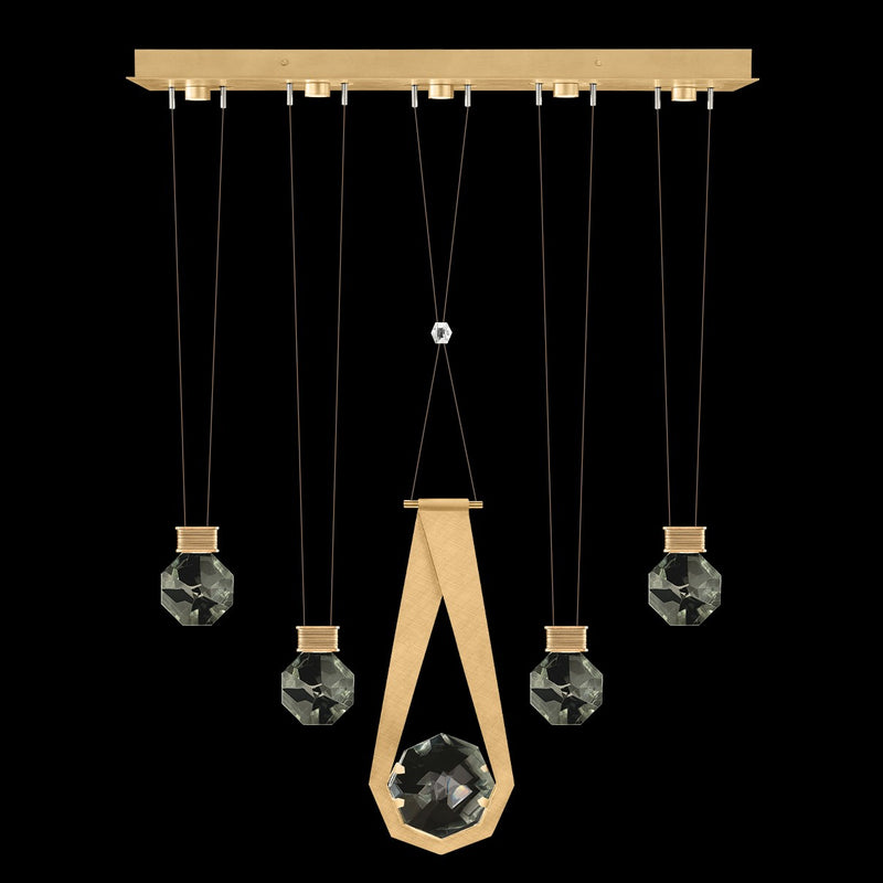 Fine Art 100006-5-24444 LED Linear Pendant, Gold