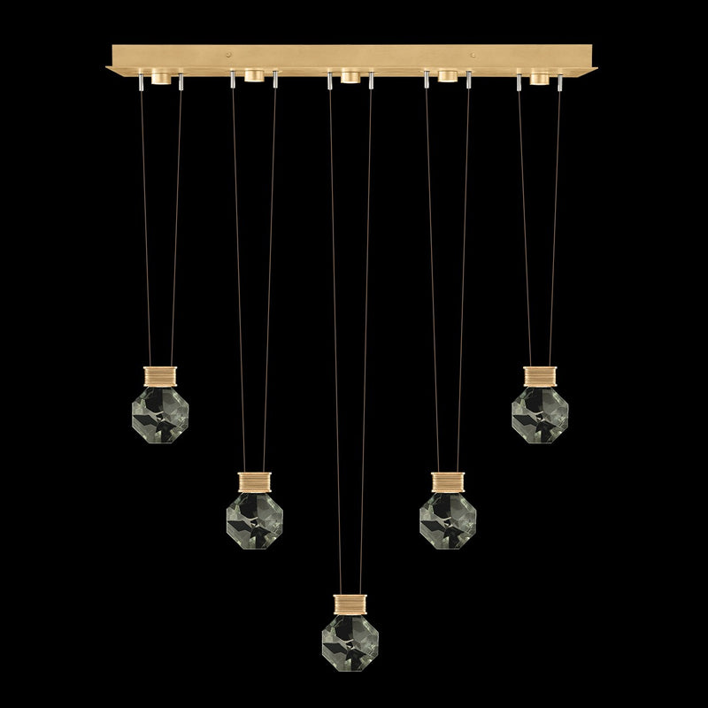 Fine Art 100006-5-44444 LED Linear Pendant, Gold