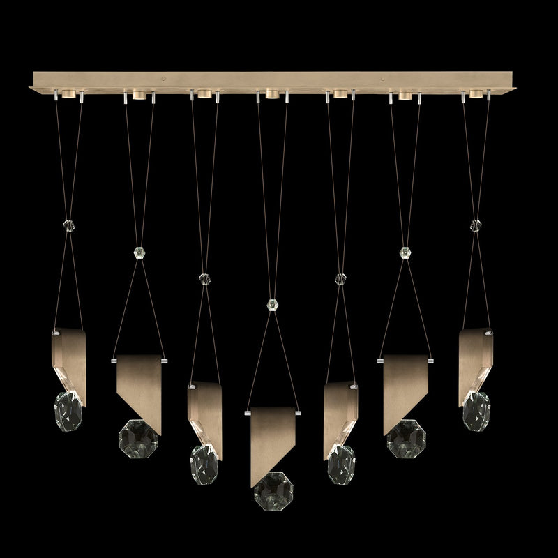Fine Art 100007-3-1111111 LED Linear Pendant, Bronze