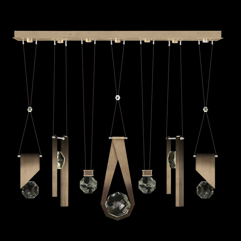 Fine Art 100007-3-1123344 LED Linear Pendant, Bronze