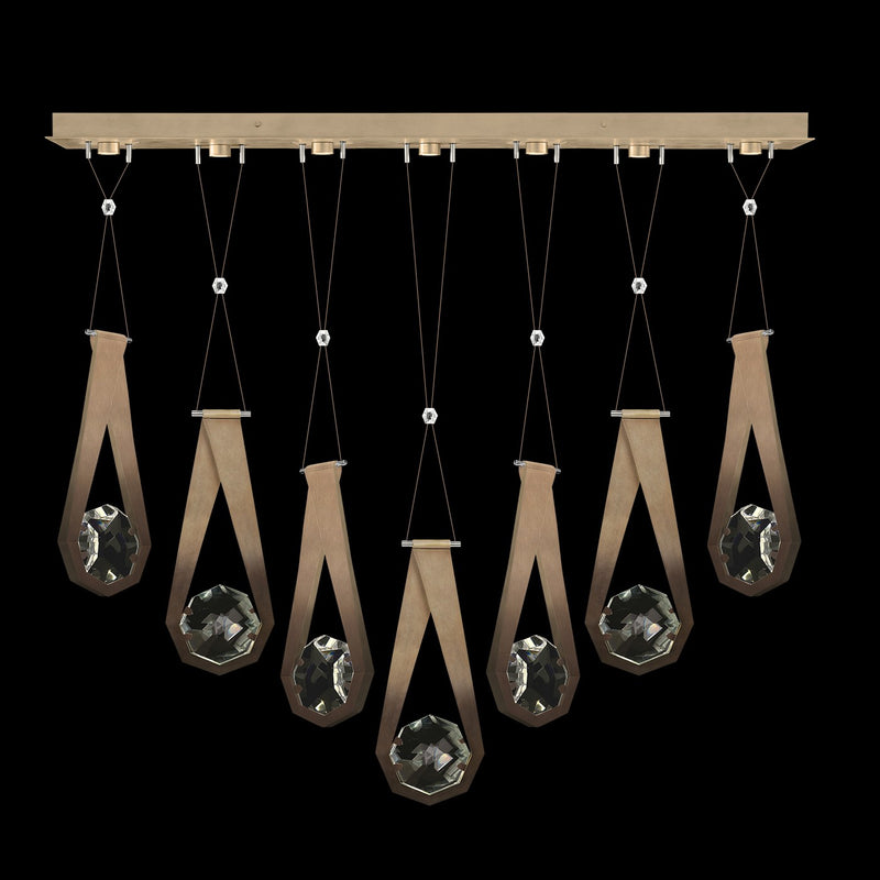 Fine Art 100007-3-2222222 LED Linear Pendant, Bronze