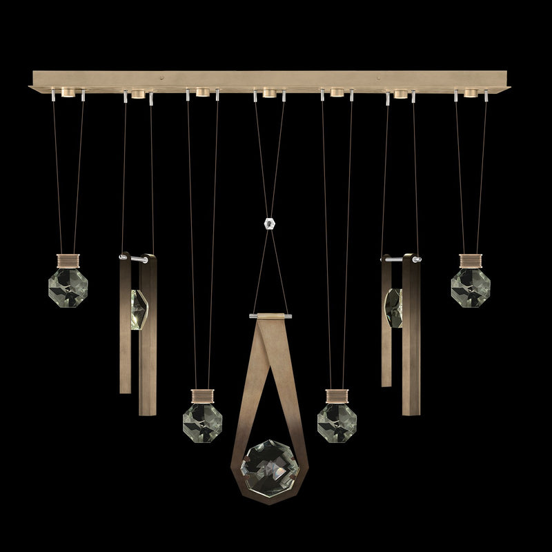 Fine Art 100007-3-2334444 LED Linear Pendant, Bronze