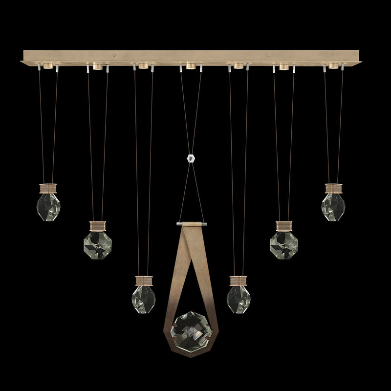 Fine Art 100007-3-2444444 LED Linear Pendant, Bronze