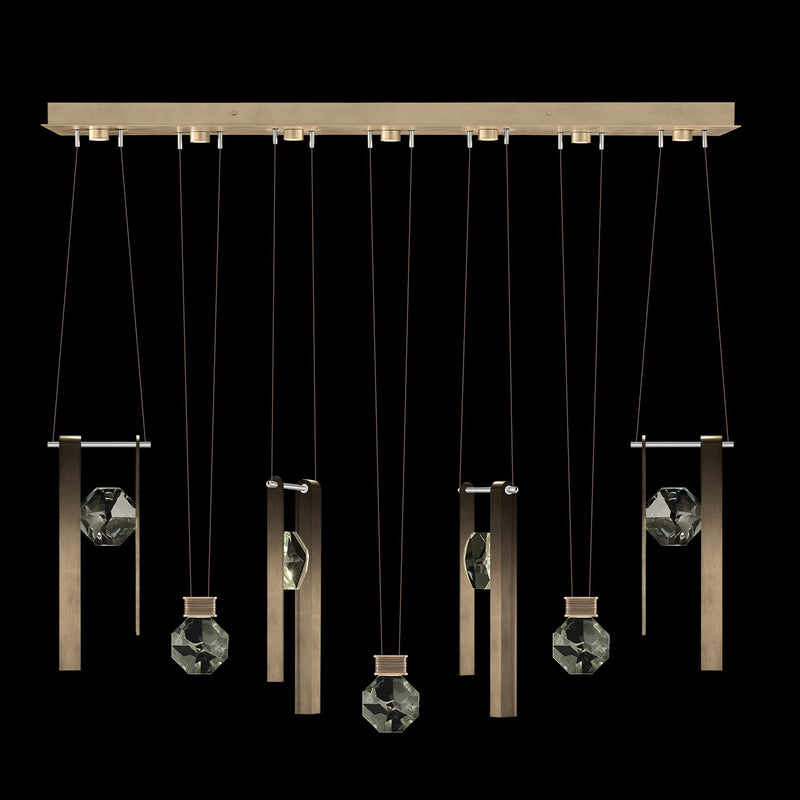 Fine Art 100007-3-3333444 LED Linear Pendant, Bronze