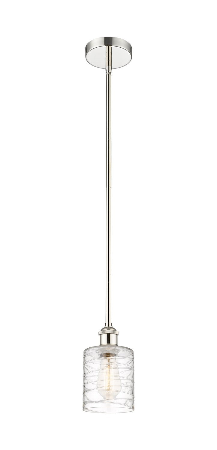 Innovations 616-1S-PN-G1113 One Light Mini Pendant, Polished Nickel