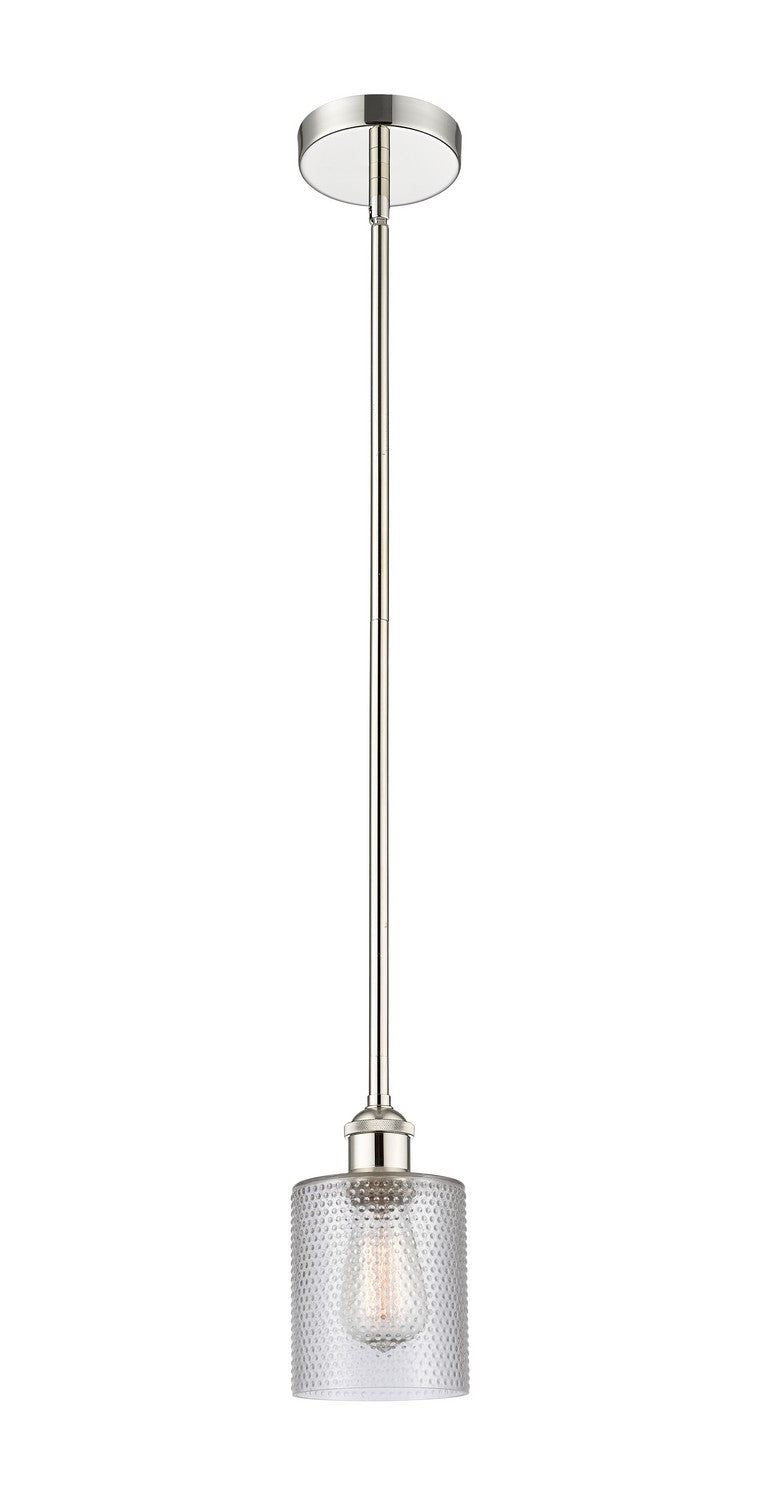 Innovations 616-1S-PN-G112 One Light Mini Pendant, Polished Nickel