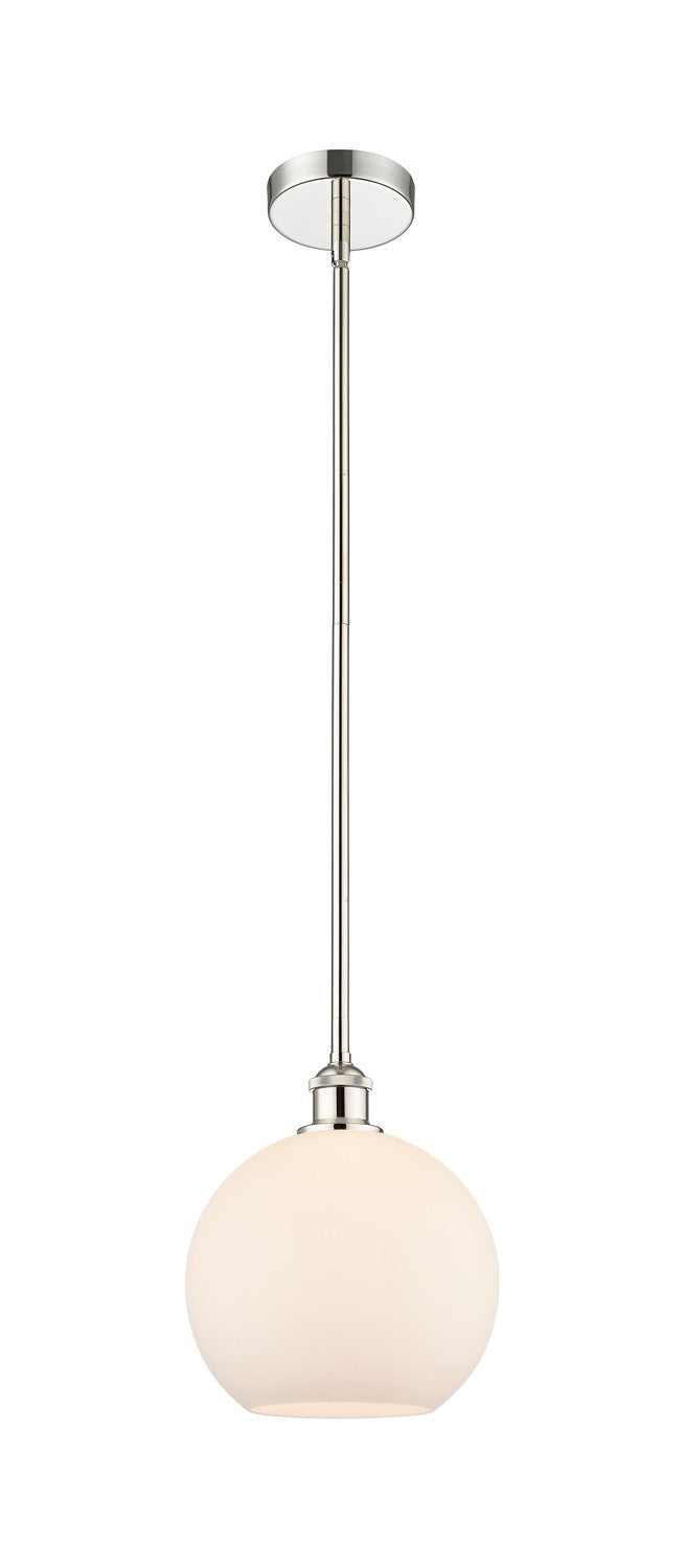 Innovations 616-1S-PN-G121-10 One Light Mini Pendant, Polished Nickel