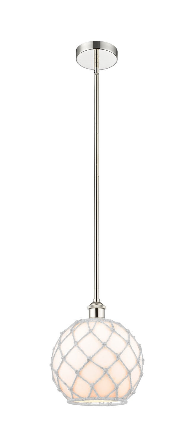 Innovations 616-1S-PN-G121-10RW One Light Mini Pendant, Polished Nickel