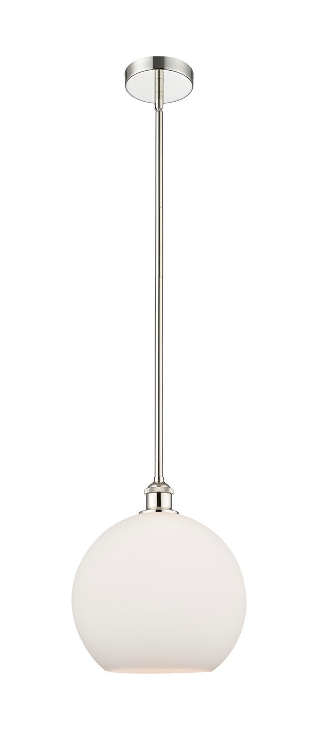 Innovations 616-1S-PN-G121-12 One Light Mini Pendant, Polished Nickel