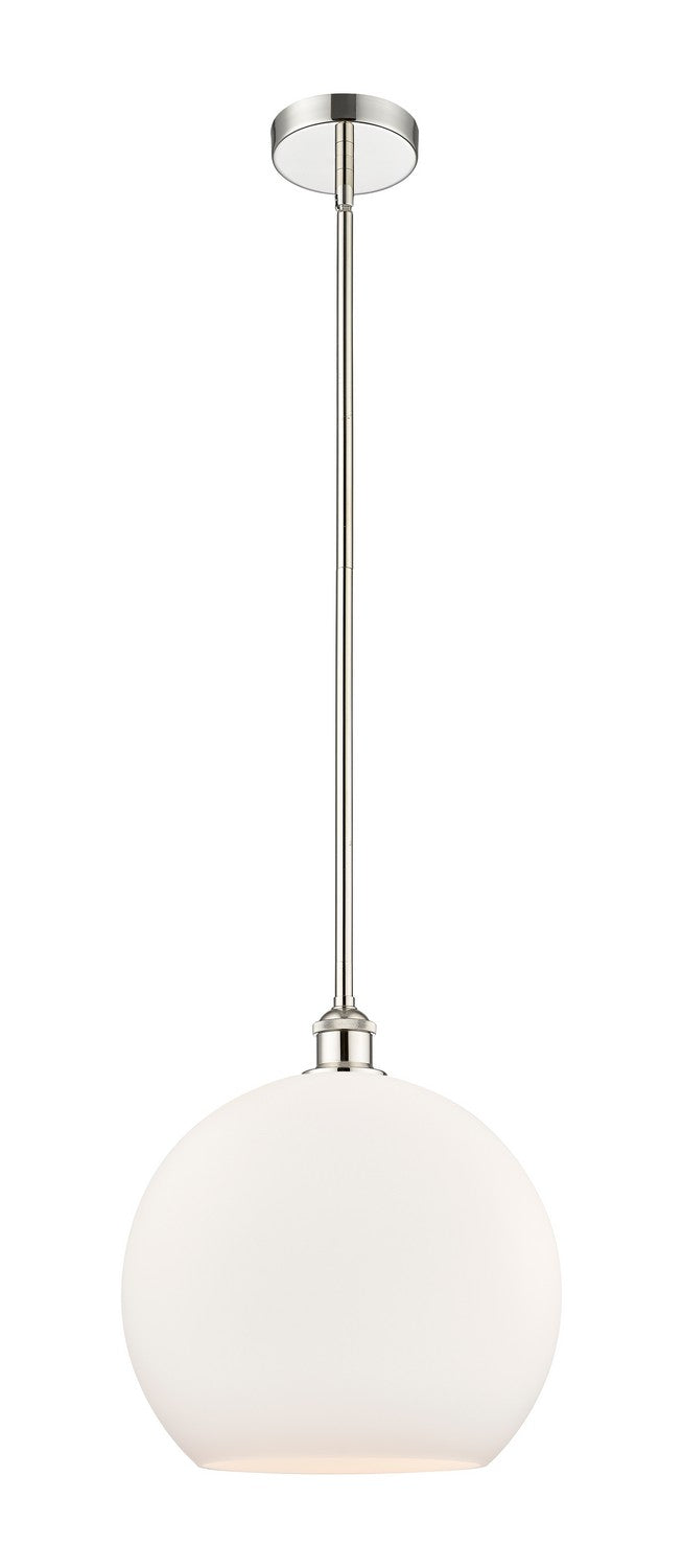 Innovations 616-1S-PN-G121-14 One Light Pendant, Polished Nickel