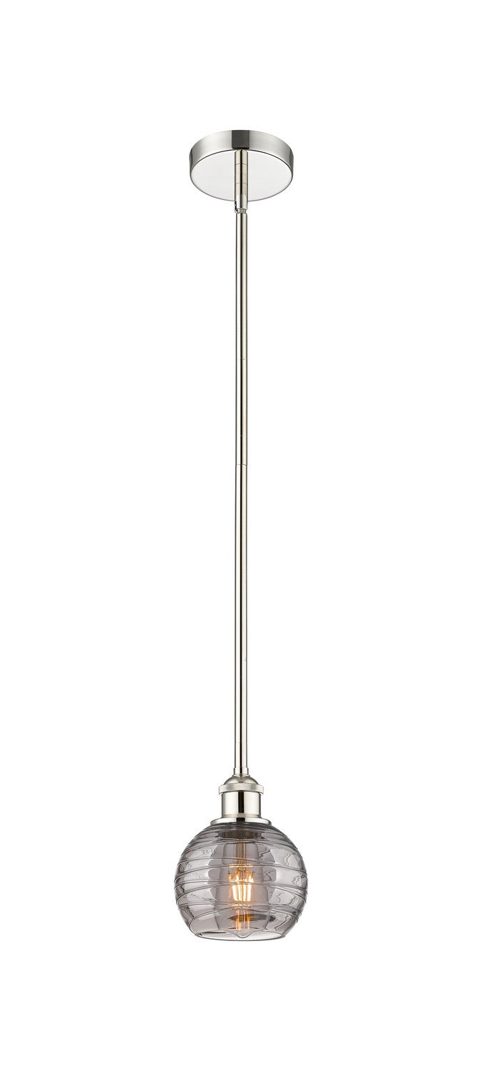 Innovations 616-1S-PN-G1213-6SM One Light Mini Pendant, Polished Nickel