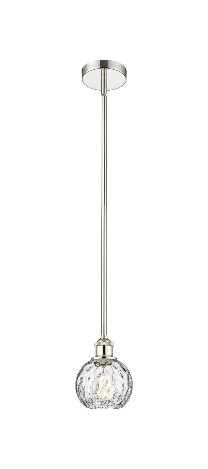 Innovations 616-1S-PN-G1215-6 One Light Mini Pendant, Polished Nickel