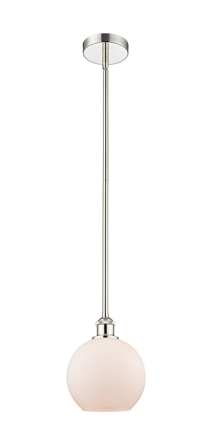 Innovations 616-1S-PN-G121-8 One Light Mini Pendant, Polished Nickel