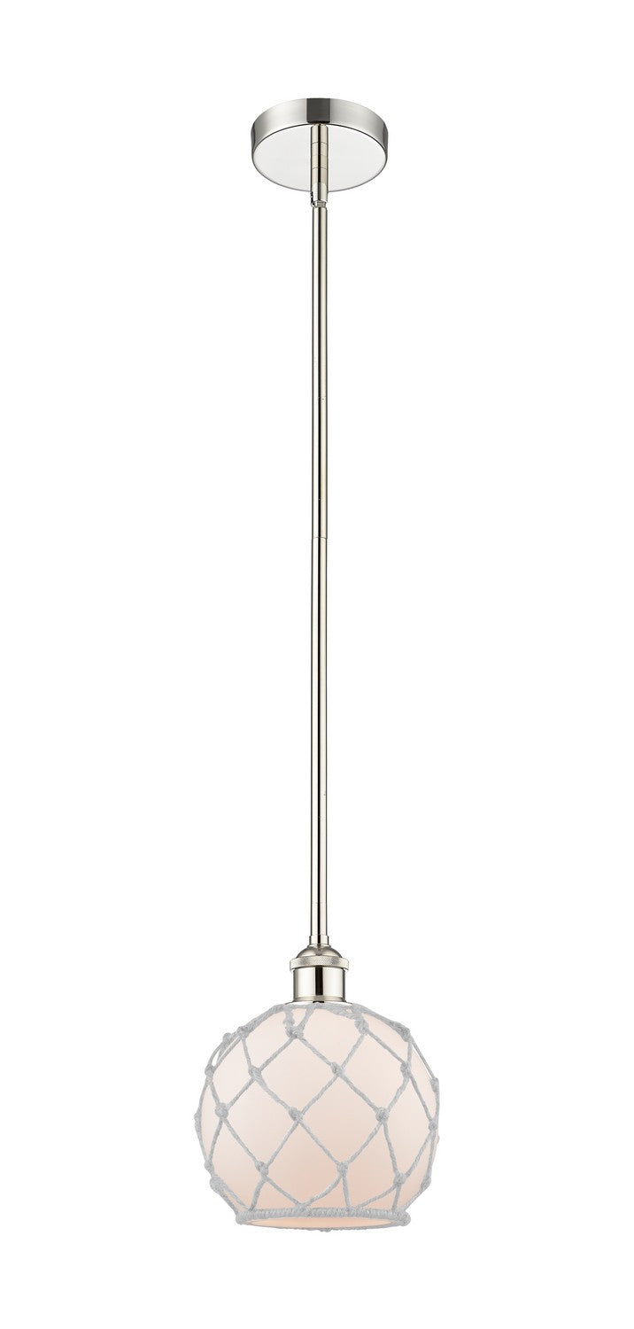 Innovations 616-1S-PN-G121-8RW One Light Mini Pendant, Polished Nickel