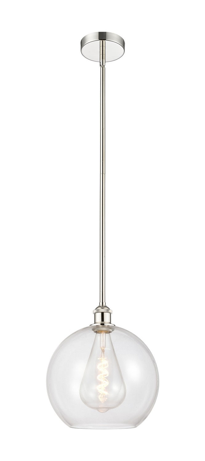 Innovations 616-1S-PN-G122-12 One Light Mini Pendant, Polished Nickel