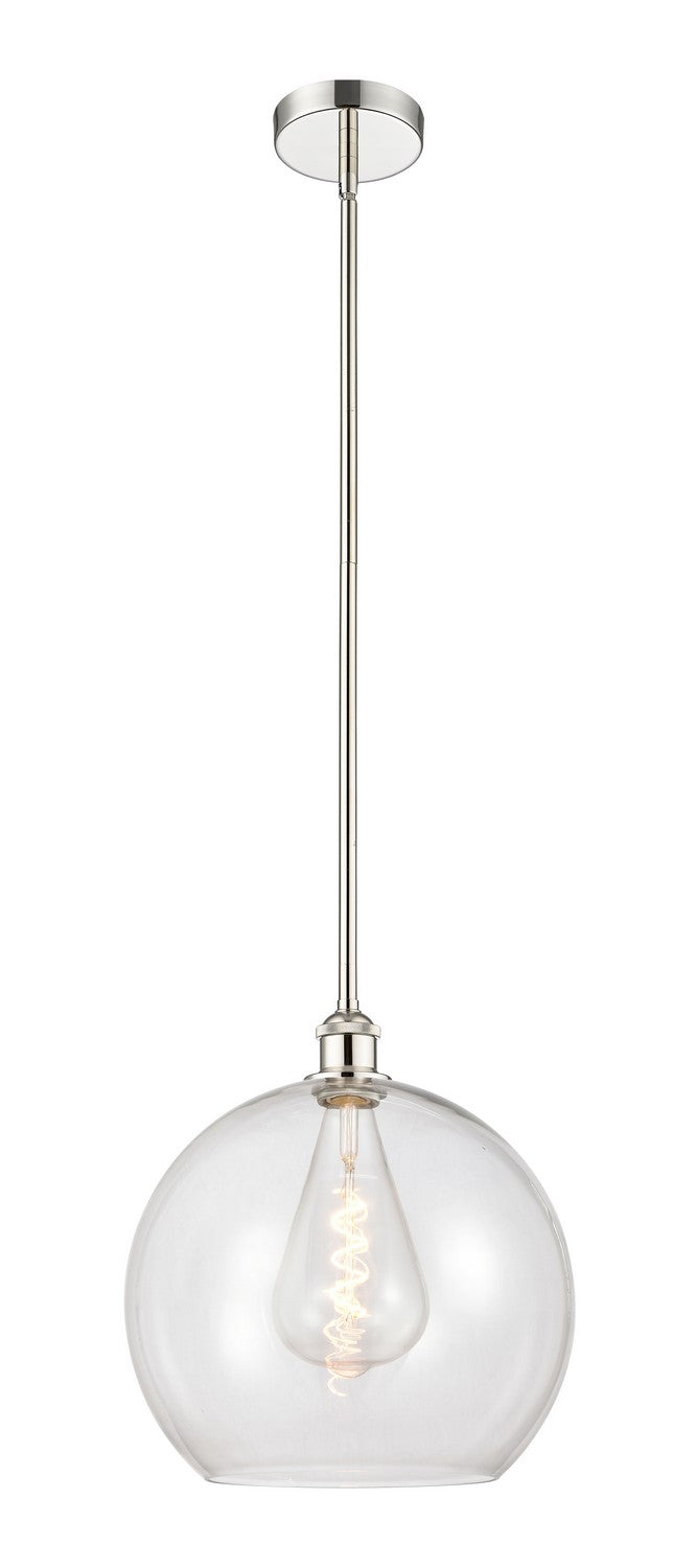 Innovations 616-1S-PN-G122-14 One Light Pendant, Polished Nickel