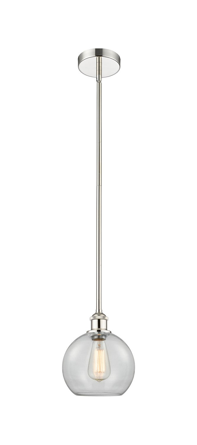 Innovations 616-1S-PN-G122-8 One Light Mini Pendant, Polished Nickel