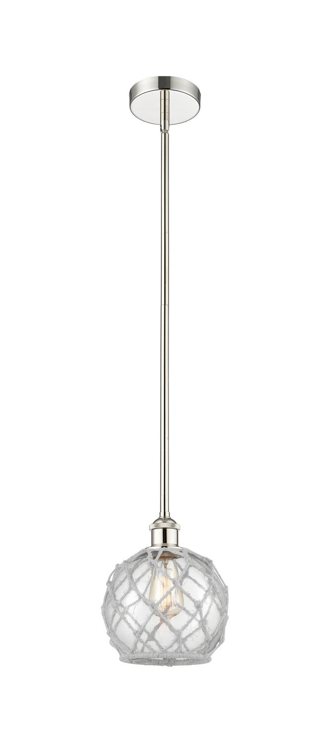 Innovations 616-1S-PN-G122-8RW One Light Mini Pendant, Polished Nickel