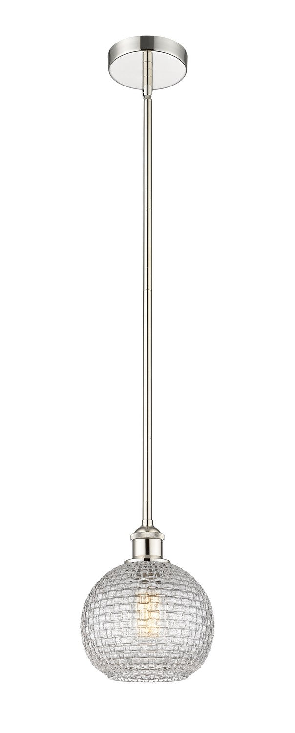 Innovations 616-1S-PN-G122C-8CL One Light Mini Pendant, Polished Nickel