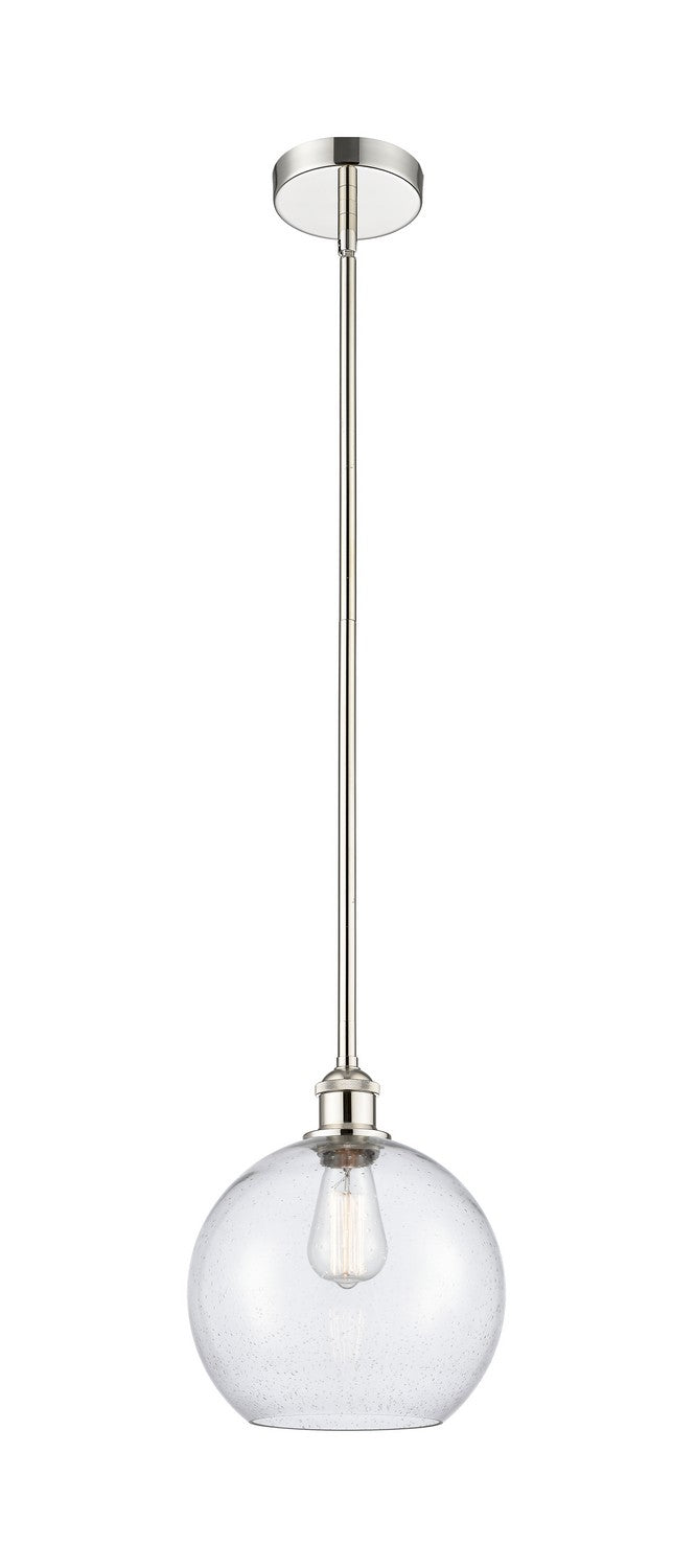 Innovations 616-1S-PN-G124-10 One Light Mini Pendant, Polished Nickel