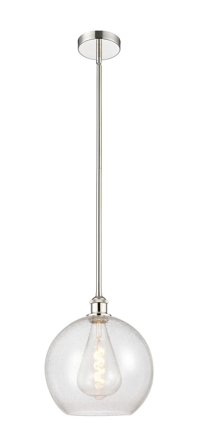 Innovations 616-1S-PN-G124-12 One Light Mini Pendant, Polished Nickel