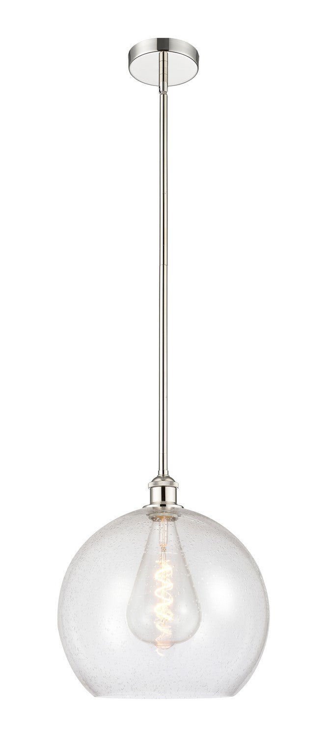 Innovations 616-1S-PN-G124-14 One Light Pendant, Polished Nickel