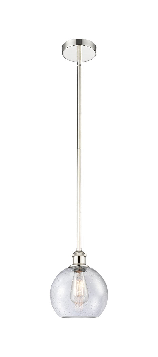 Innovations 616-1S-PN-G124-8 One Light Mini Pendant, Polished Nickel