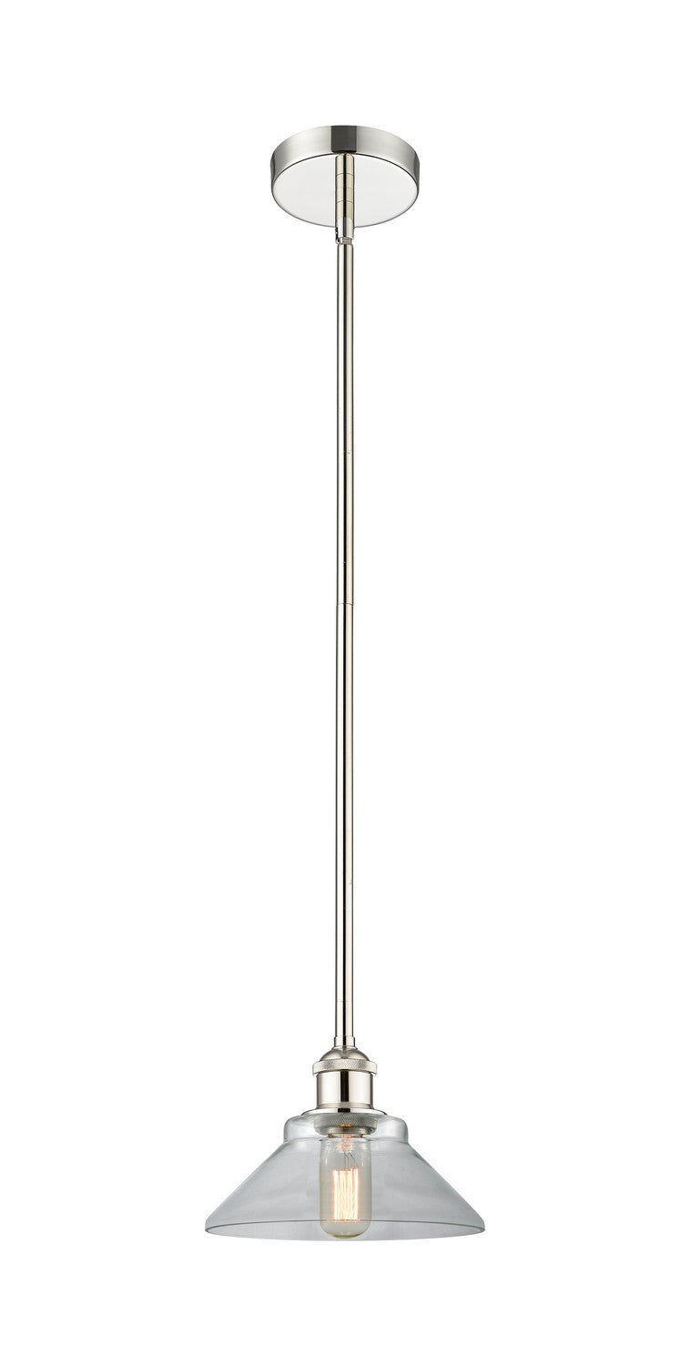 Innovations 616-1S-PN-G132 One Light Mini Pendant, Polished Nickel