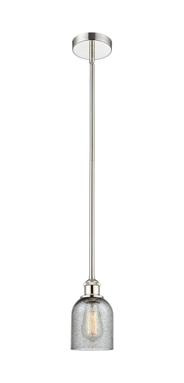 Innovations 616-1S-PN-G257 One Light Mini Pendant, Polished Nickel