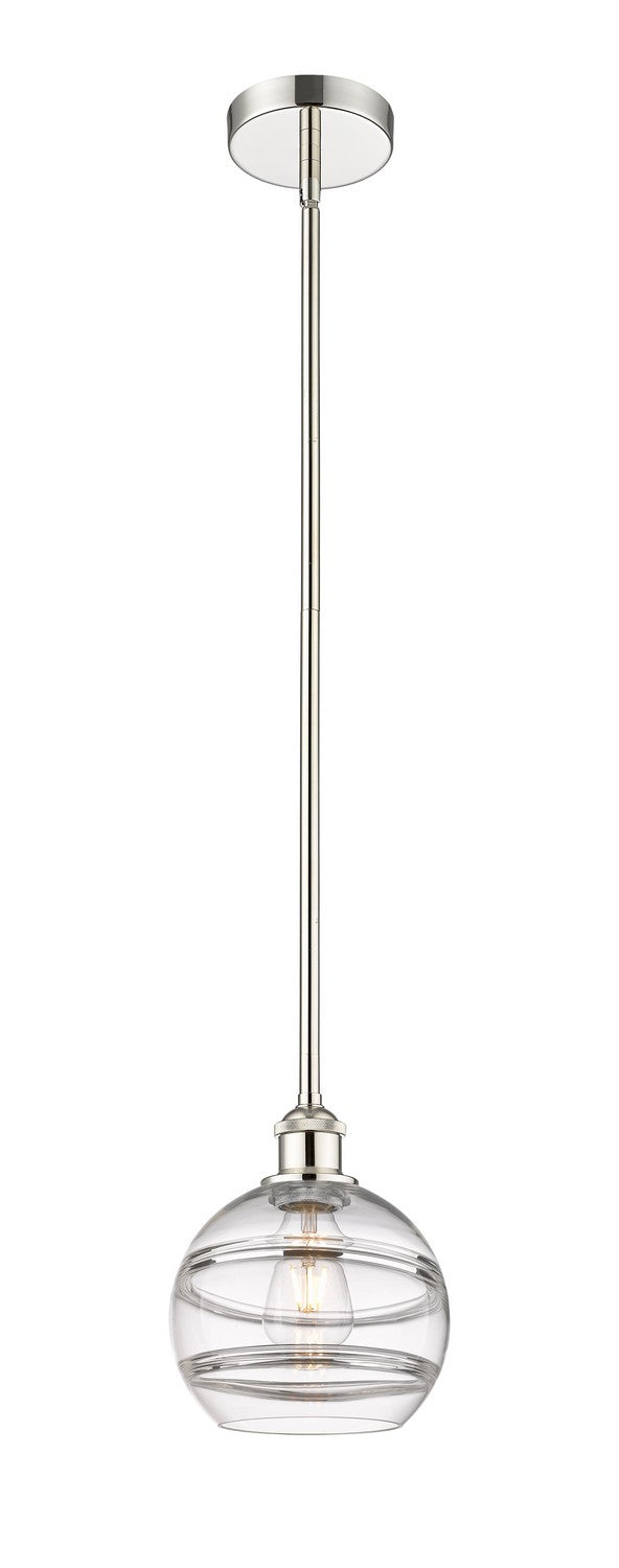 Innovations 616-1S-PN-G556-8CL One Light Mini Pendant, Polished Nickel
