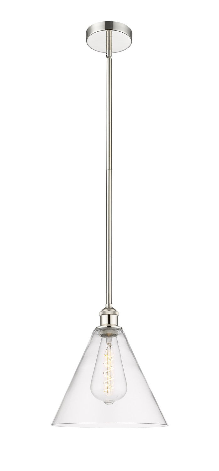 Innovations 616-1S-PN-GBC-122 One Light Mini Pendant, Polished Nickel