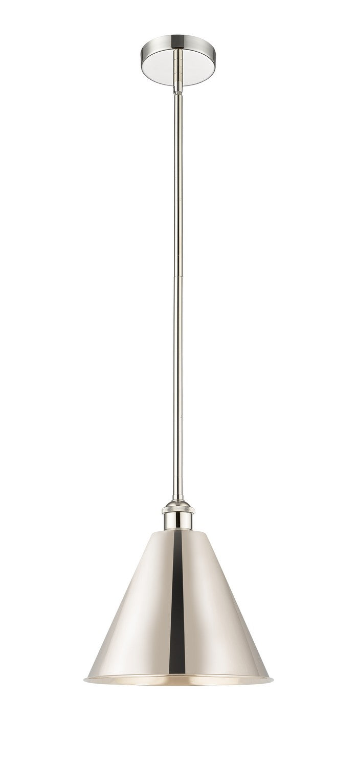 Innovations 616-1S-PN-MBC-12-PN One Light Mini Pendant, Polished Nickel