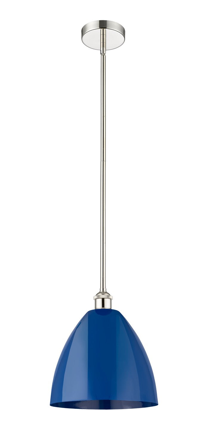 Innovations 616-1S-PN-MBD-12-BL One Light Mini Pendant, Polished Nickel
