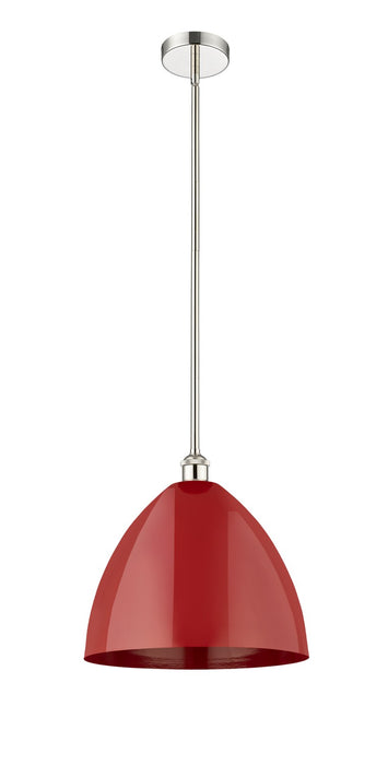 Innovations 616-1S-PN-MBD-16-RD One Light Mini Pendant, Polished Nickel