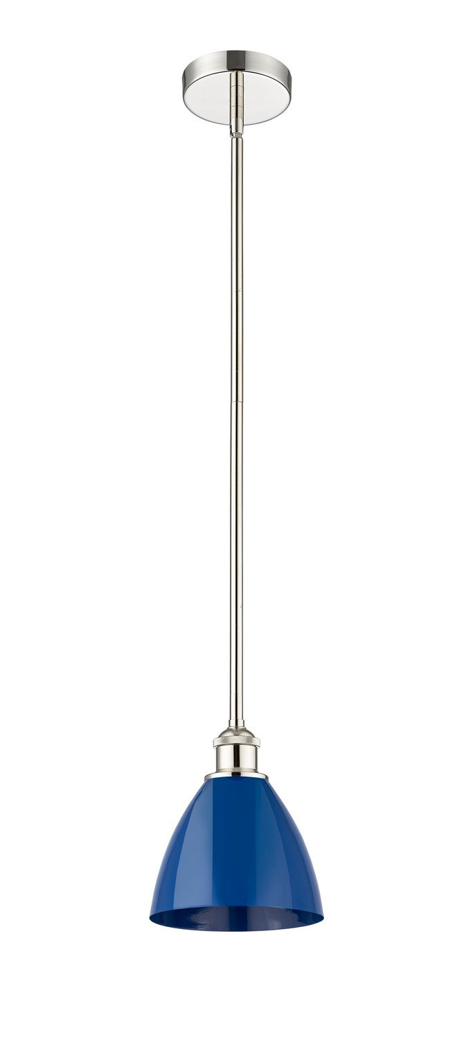 Innovations 616-1S-PN-MBD-75-BL One Light Mini Pendant, Polished Nickel