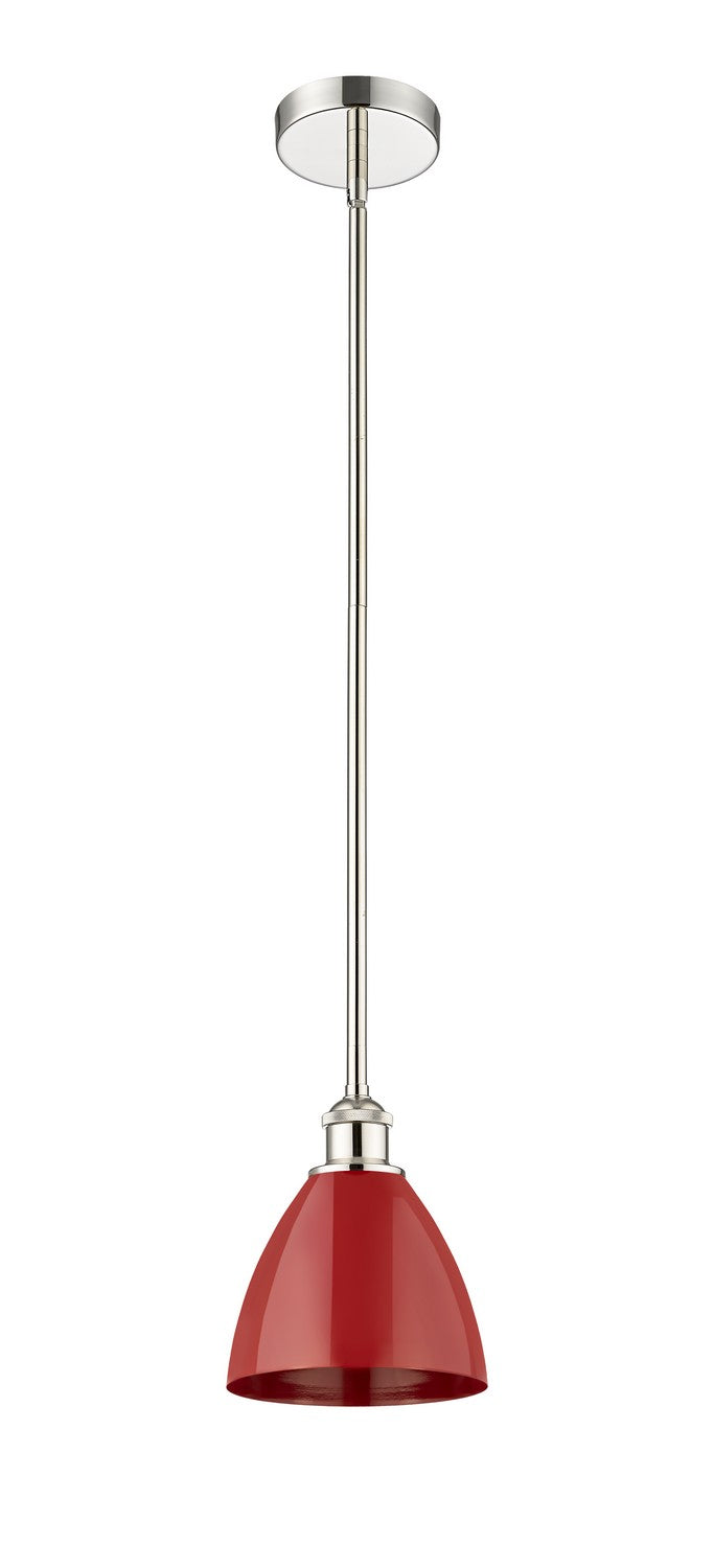 Innovations 616-1S-PN-MBD-75-RD One Light Mini Pendant, Polished Nickel