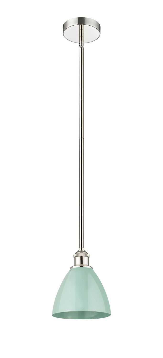 Innovations 616-1S-PN-MBD-75-SF One Light Mini Pendant, Polished Nickel