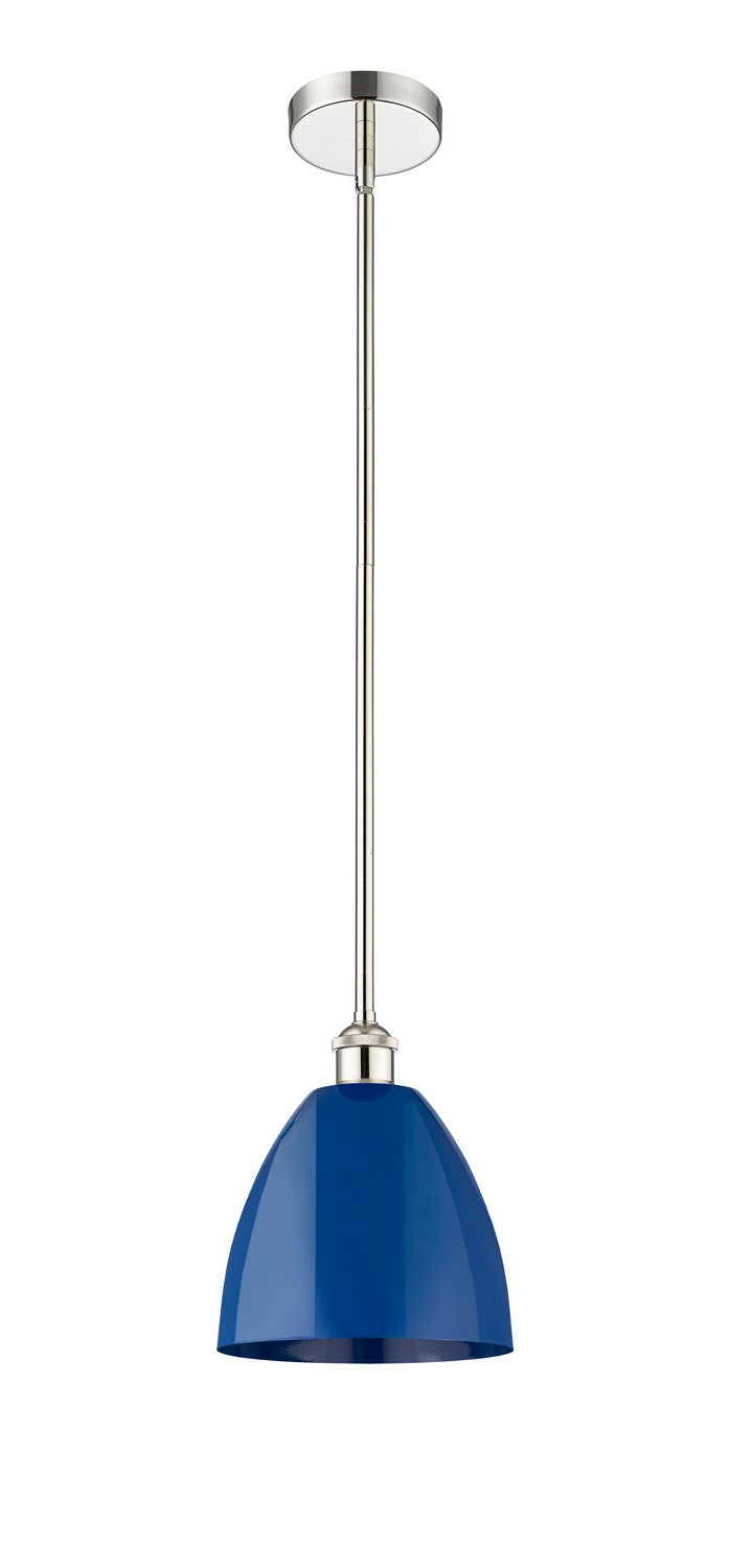 Innovations 616-1S-PN-MBD-9-BL One Light Mini Pendant, Polished Nickel