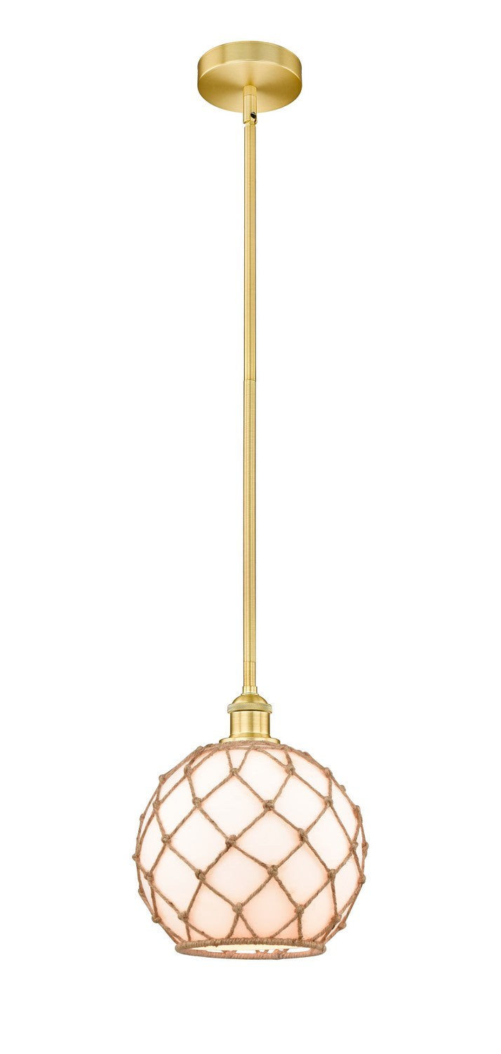Innovations 616-1S-SG-G121-10RB One Light Mini Pendant, Satin Gold