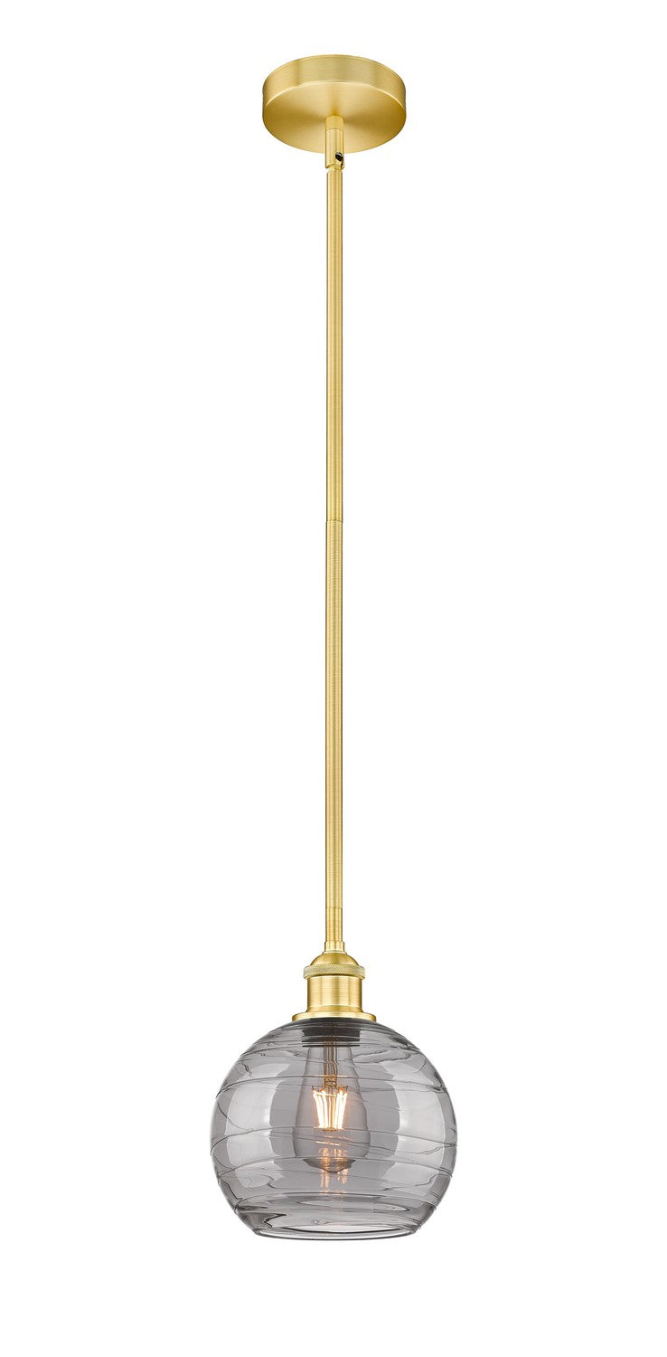 Innovations 616-1S-SG-G1213-8SM One Light Mini Pendant, Satin Gold