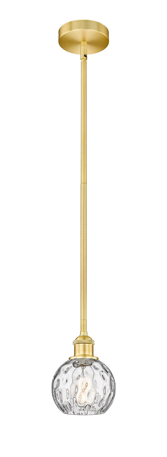 Innovations 616-1S-SG-G1215-6 One Light Mini Pendant, Satin Gold