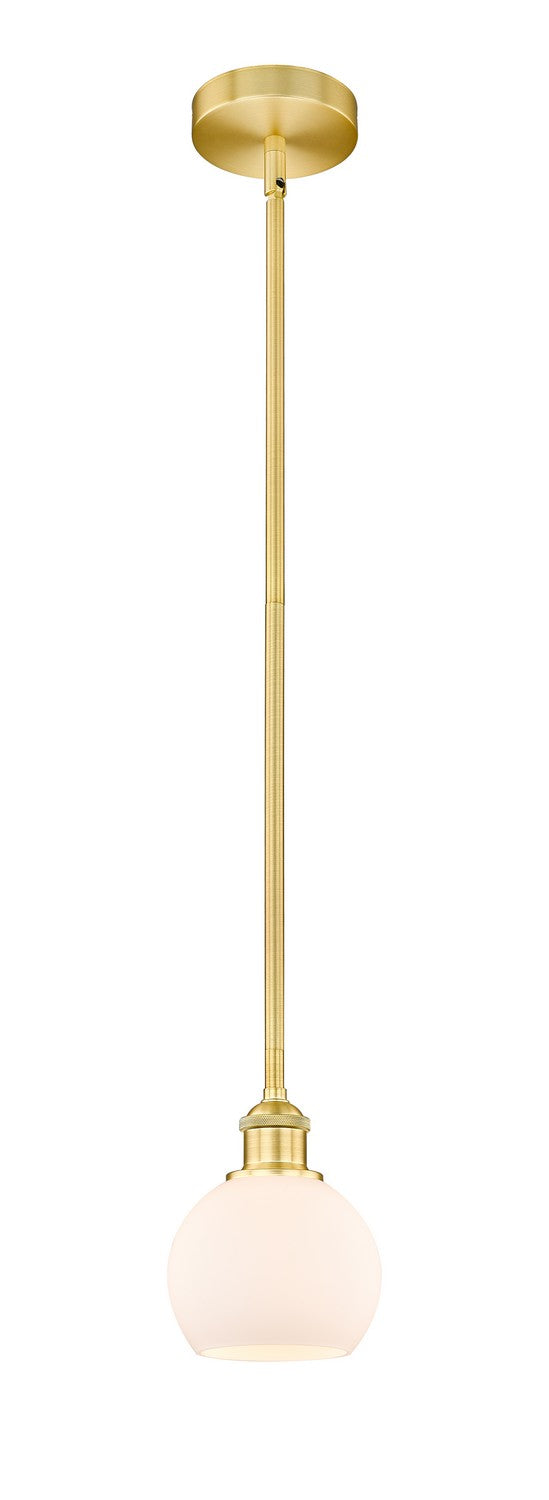 Innovations 616-1S-SG-G121-6 One Light Mini Pendant, Satin Gold