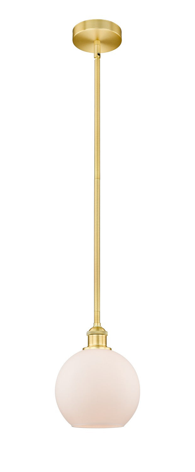 Innovations 616-1S-SG-G121-8 One Light Mini Pendant, Satin Gold