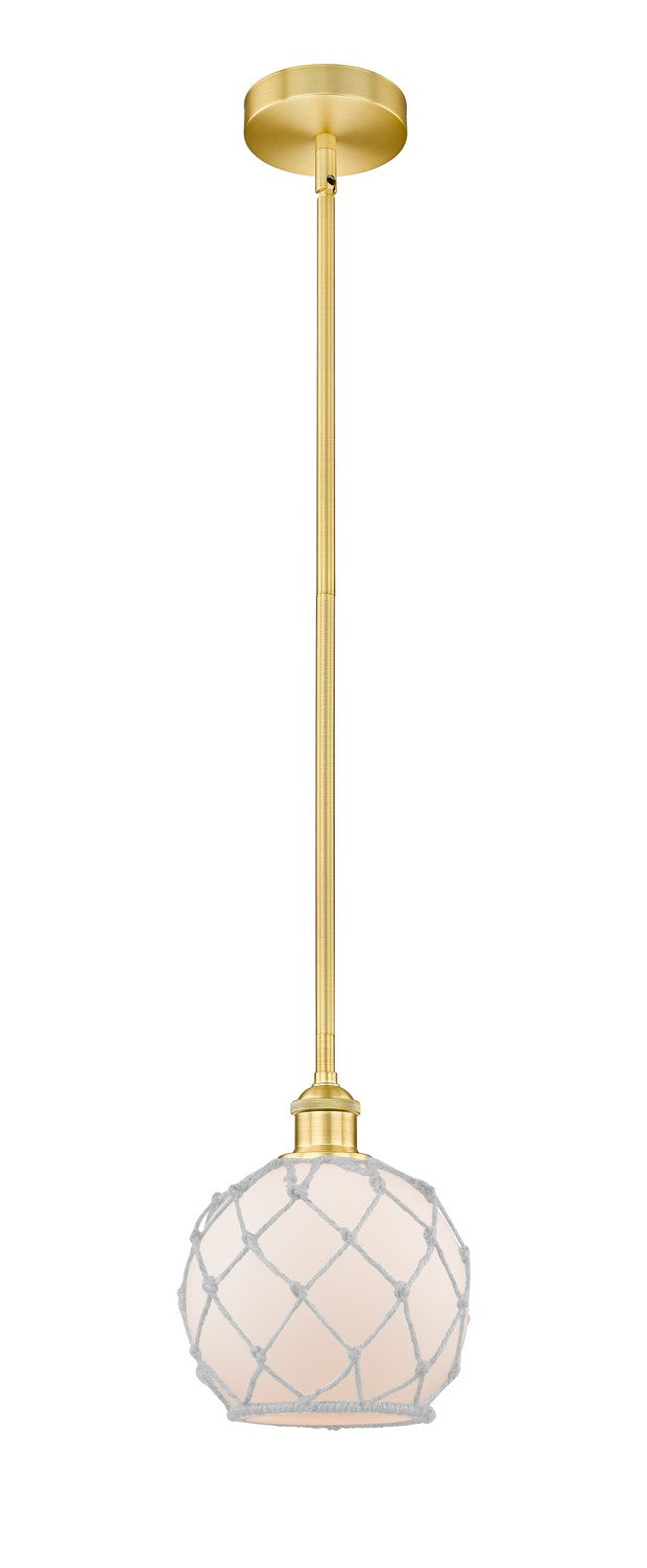 Innovations 616-1S-SG-G121-8RW One Light Mini Pendant, Satin Gold