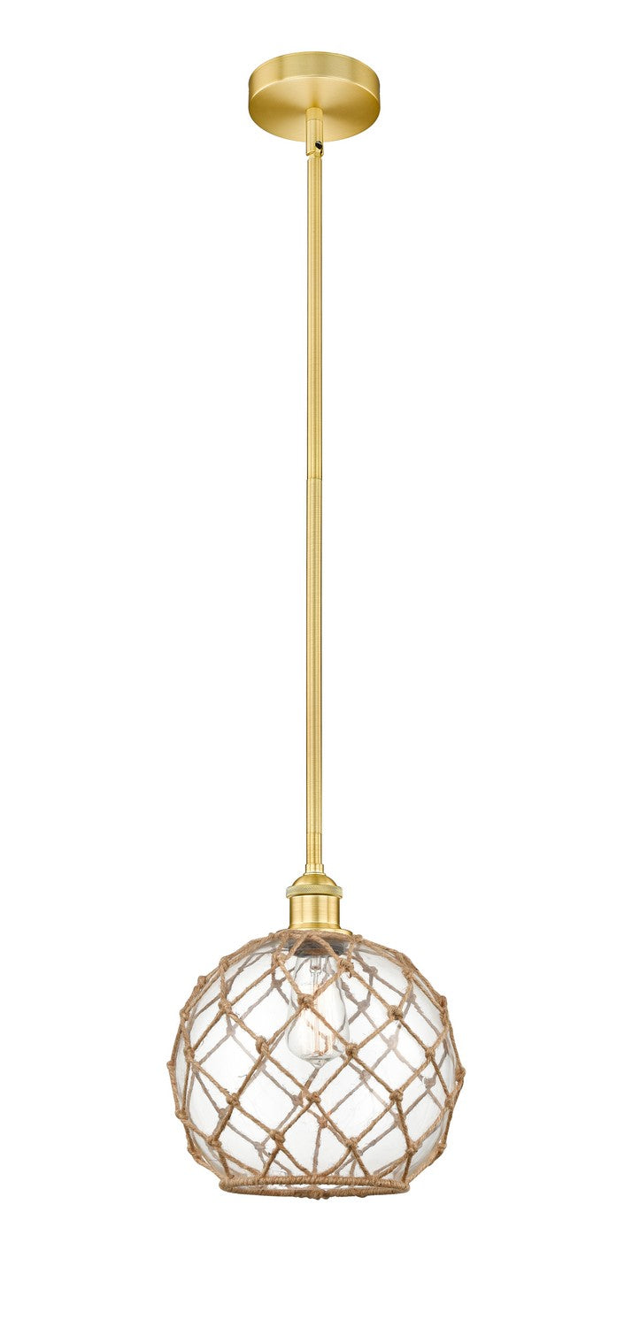 Innovations 616-1S-SG-G122-10RB One Light Mini Pendant, Satin Gold