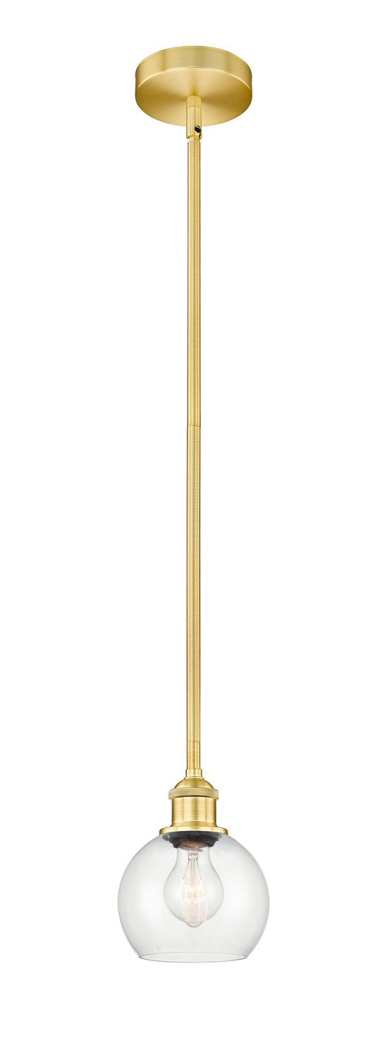Innovations 616-1S-SG-G122-6 One Light Mini Pendant, Satin Gold