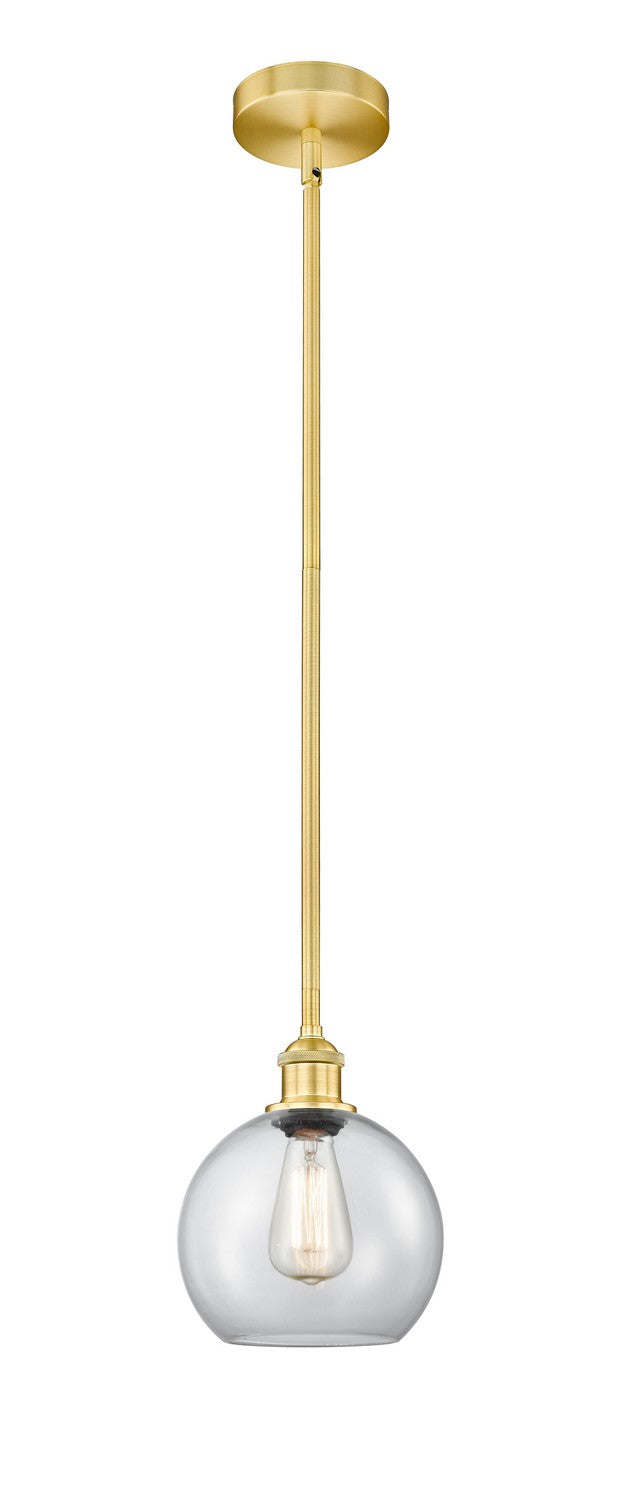 Innovations 616-1S-SG-G122-8 One Light Mini Pendant, Satin Gold