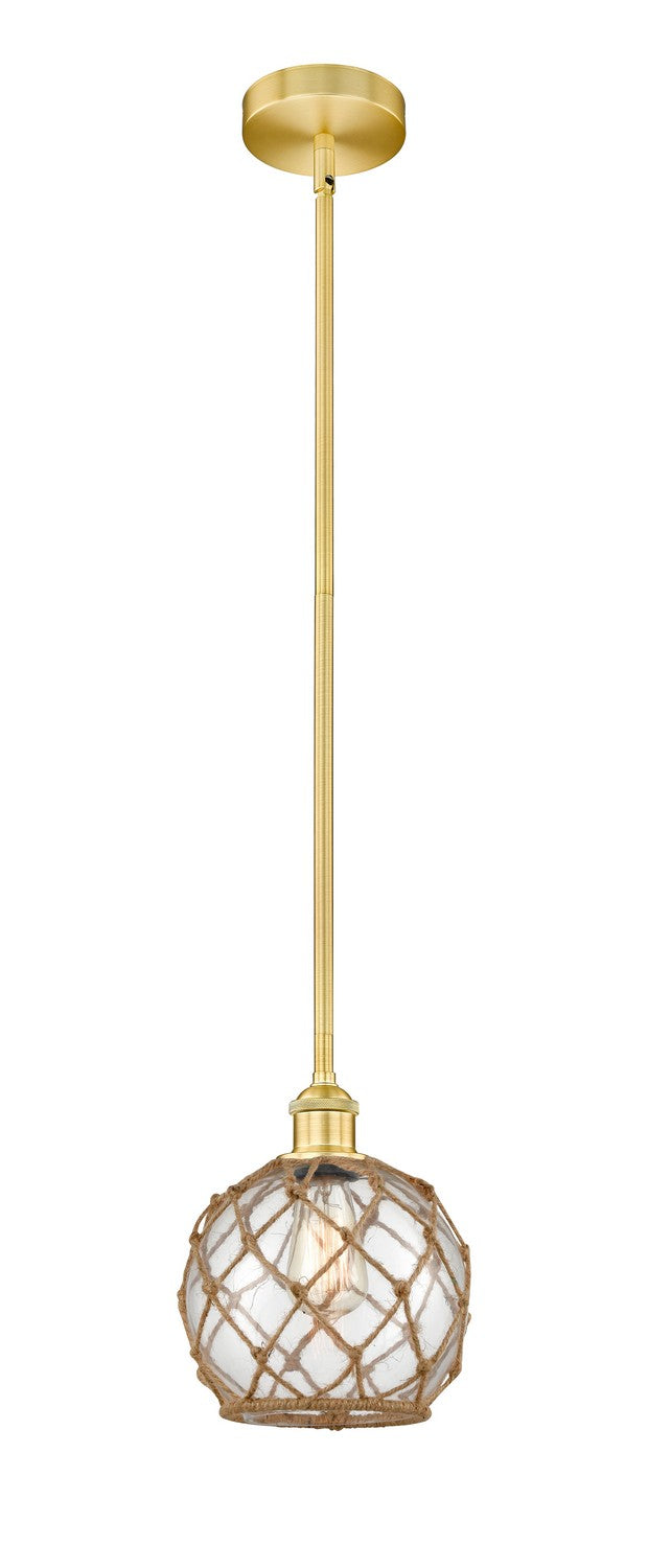 Innovations 616-1S-SG-G122-8RB One Light Mini Pendant, Satin Gold
